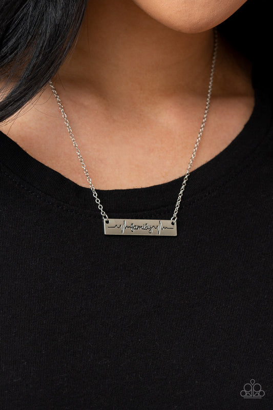 Living The Mom Life Silver Necklace