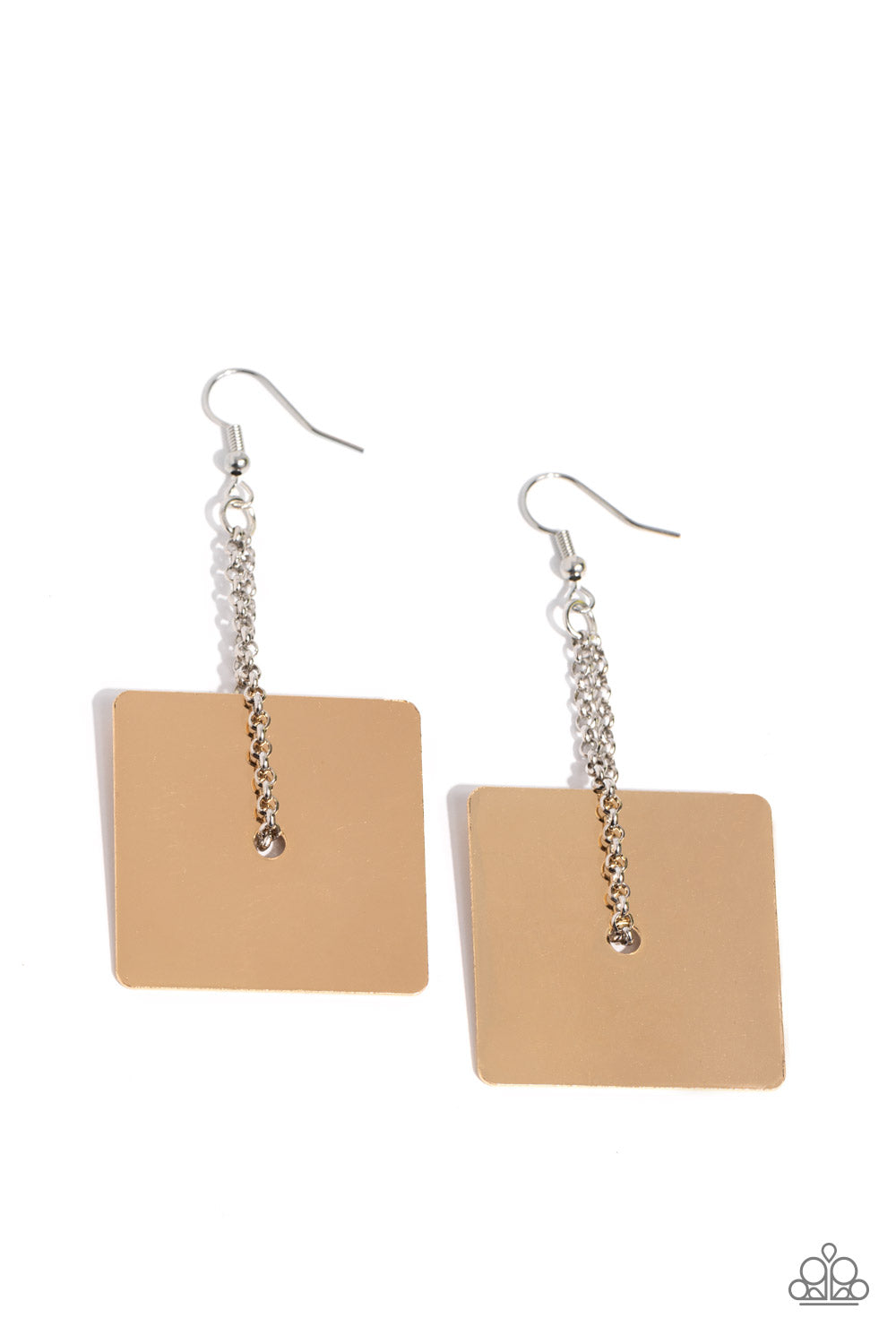 Block Party Posh Gold Earrings