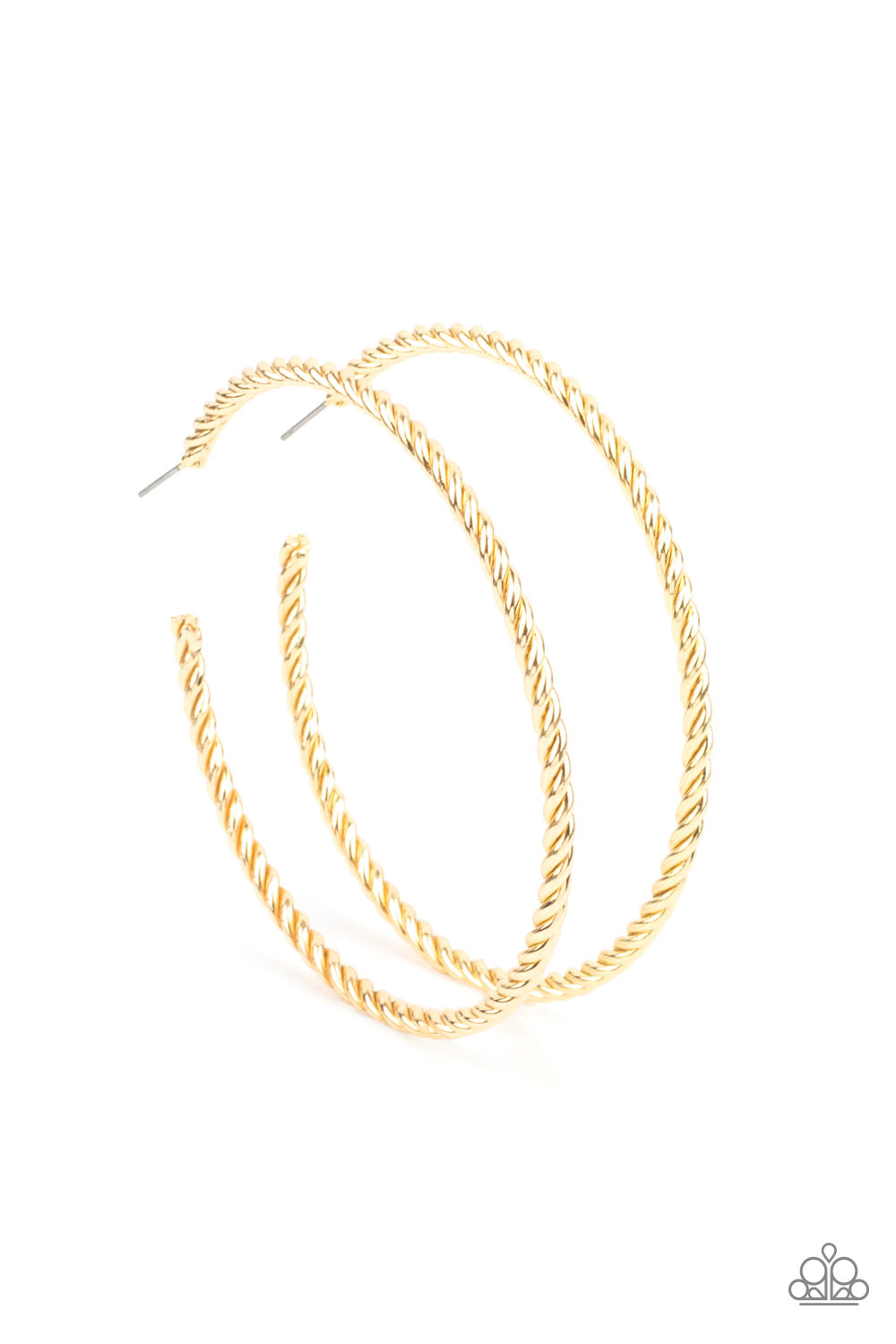 Resist The Twist Gold Hoops