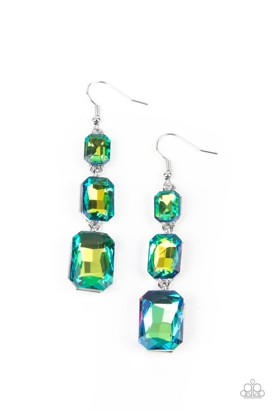 Cosmic Red Carpet Green Multi Earrings