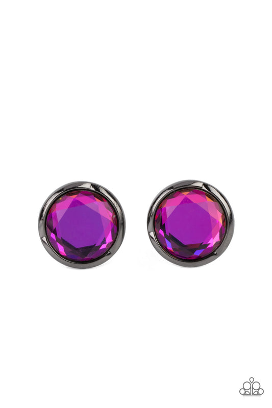 Double Take Twinkle Multi Oil Spill Post Earrings