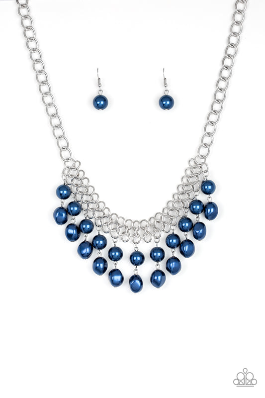 5th Avenue Fleek Blue Pearl Necklace