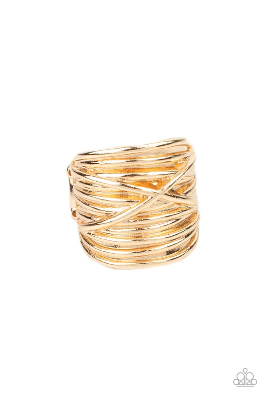 Urban Overlap Gold Ring