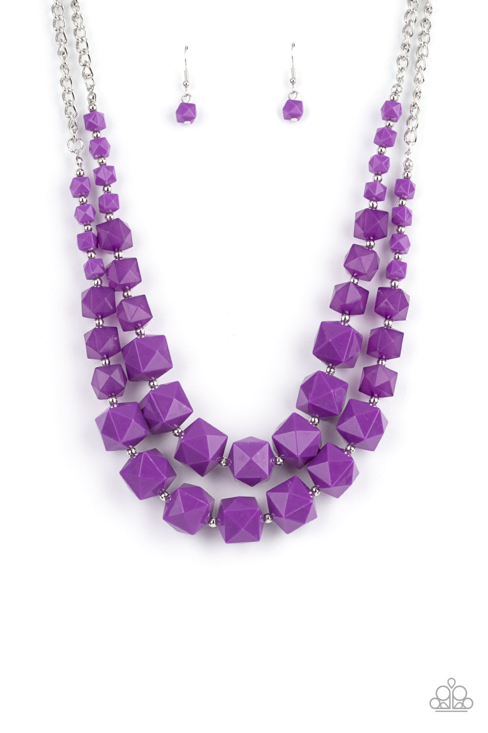 Summer Excursion Purple Necklace Set