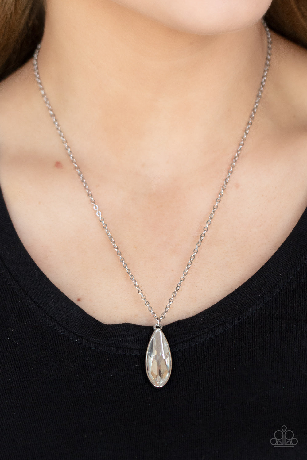 Prismatically Polished Silver Necklace