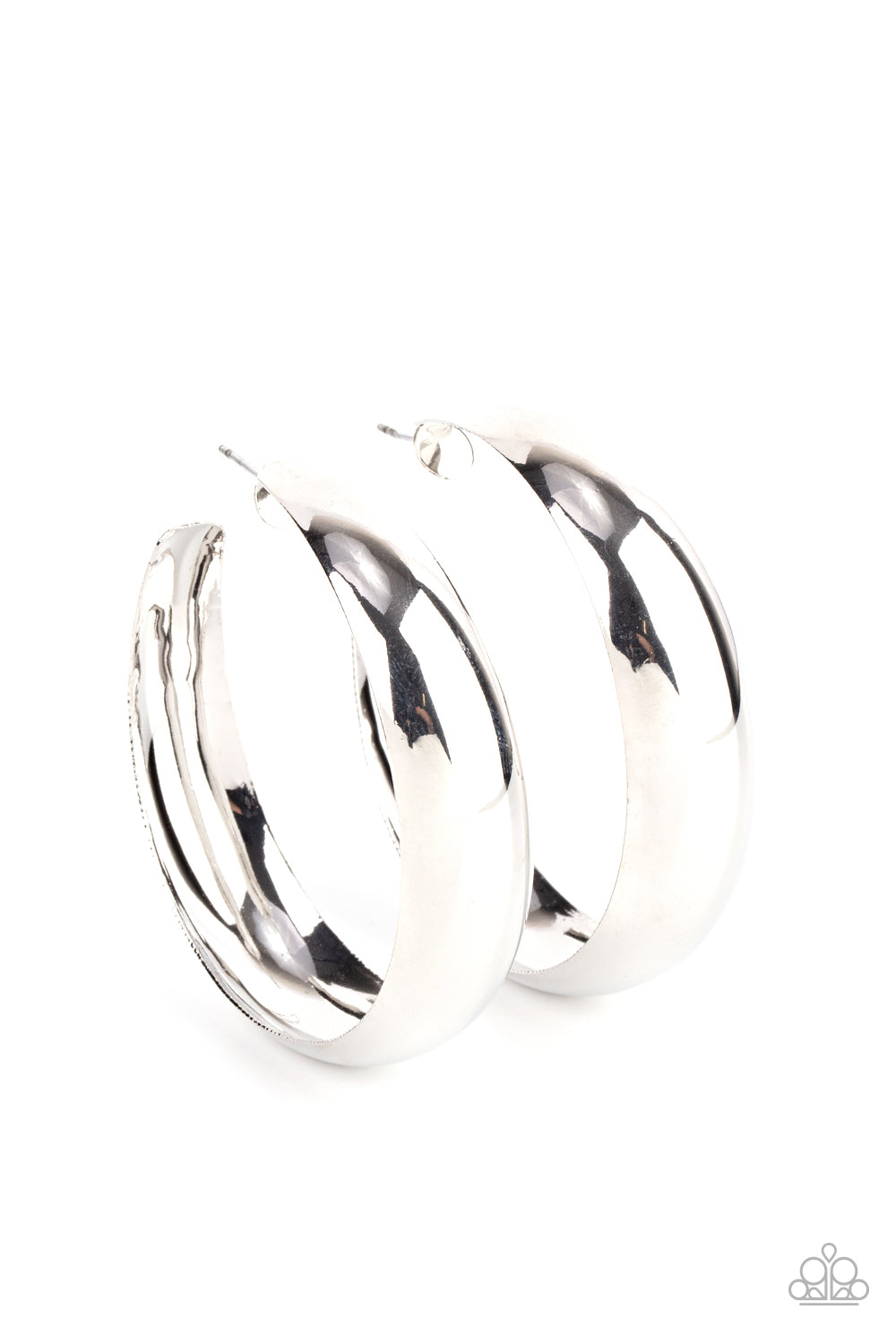 Flat Out Flawless Silver Hoops