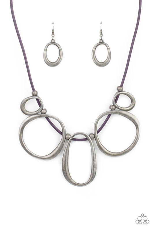 Historical Hipster Purple Necklace