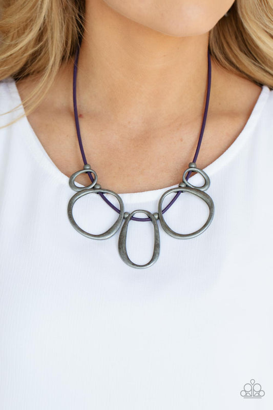 Historical Hipster Purple Necklace