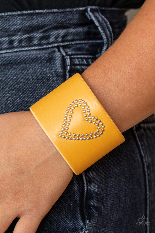 Rodeo Romance Yellow Cuff Bracelet