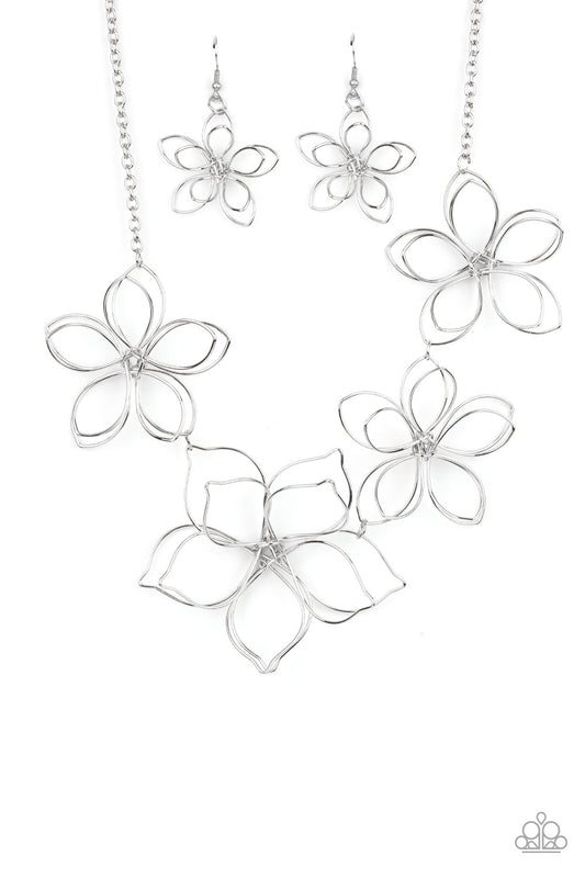 Flower Garden Fashionista Silver Necklace