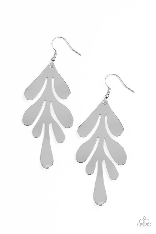 A FROND Farewell Silver Earrings