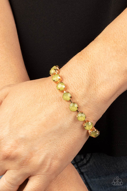 Dreamy Debutante Green Bracelet