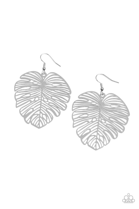 Palm Palmistry Silver Earrings