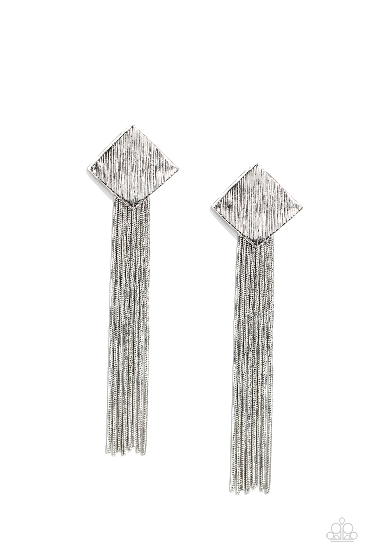 Experimental Elegance Silver Earrings