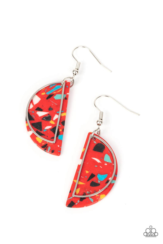 Flashdance Fashionista Red Earrings