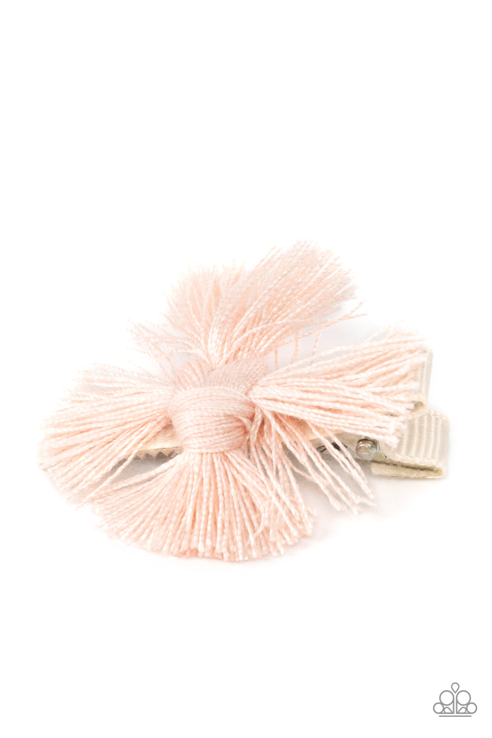 Tasseled Terrace Pink Fringe Hair Clip