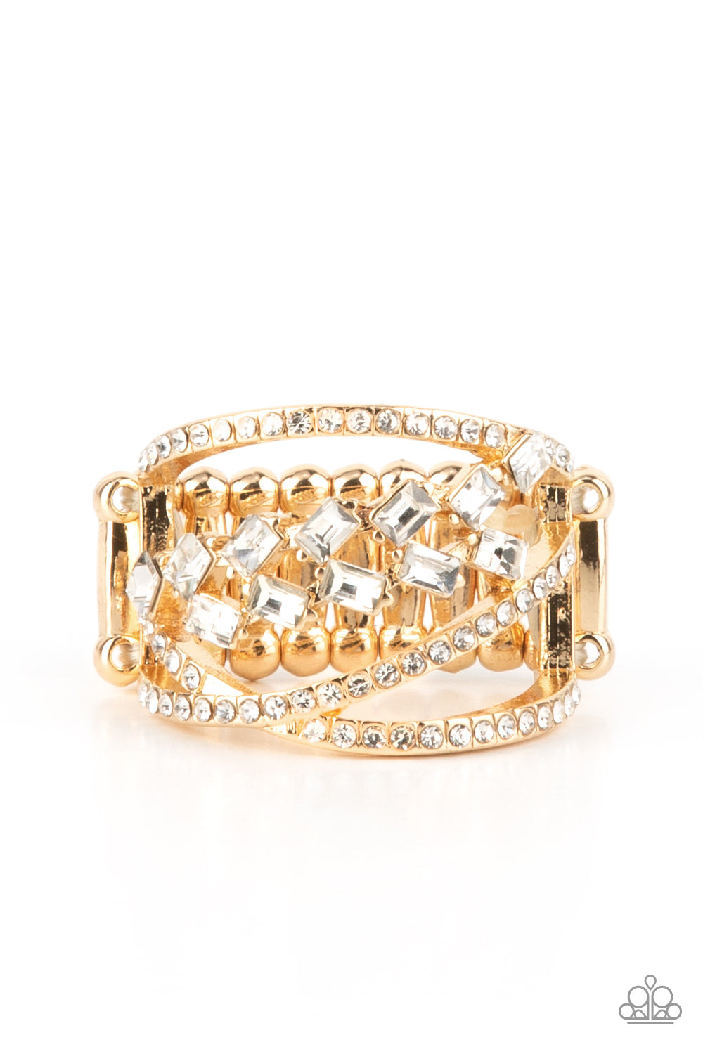 Lavishly Luminary Gold Rhinestone Ring