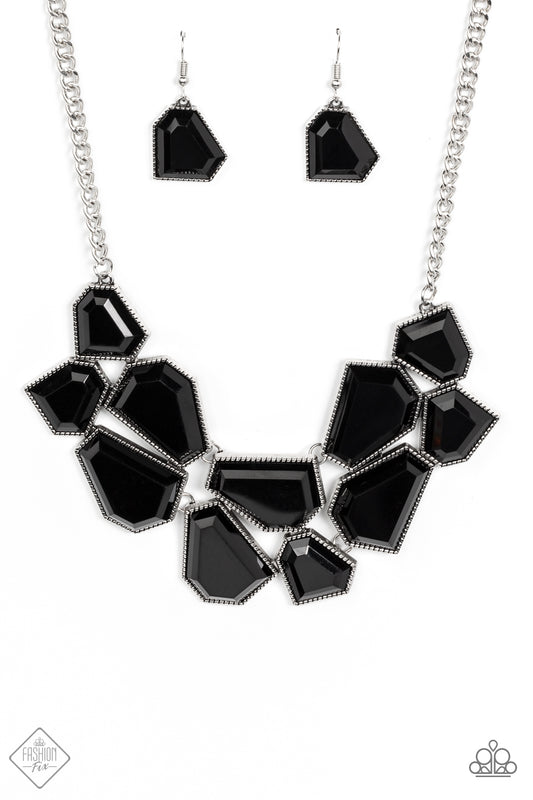 Double DEFACED Black Fashion Fix Necklace