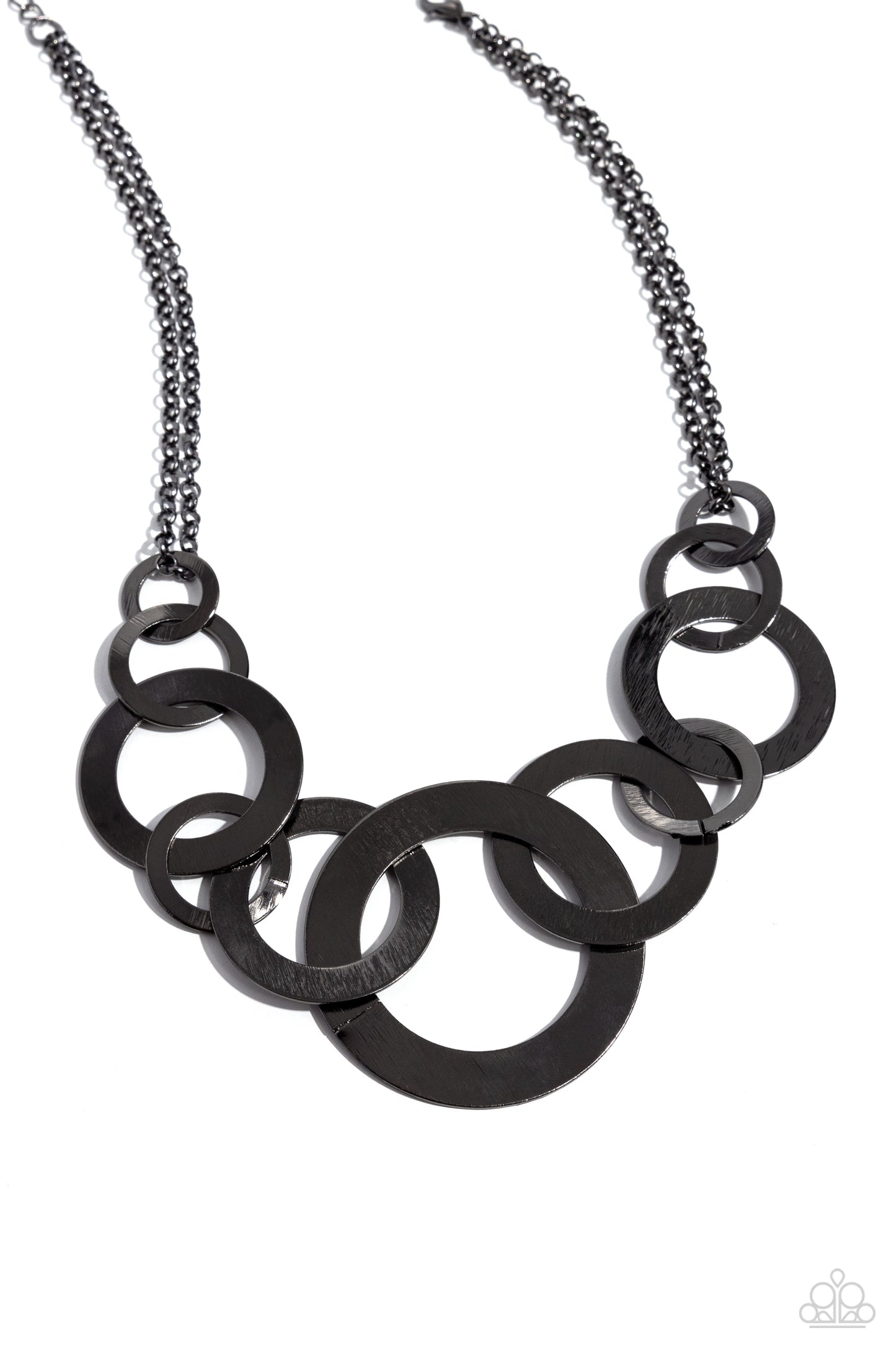 Uptown Links Gunmetal Necklace