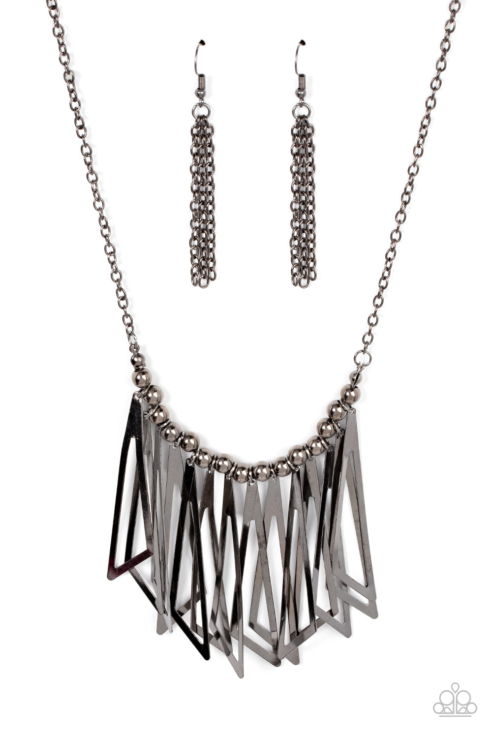 Industrial Jungle Gunmetal Necklace