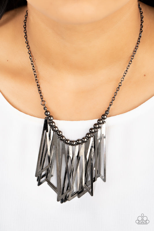 Industrial Jungle Gunmetal Necklace