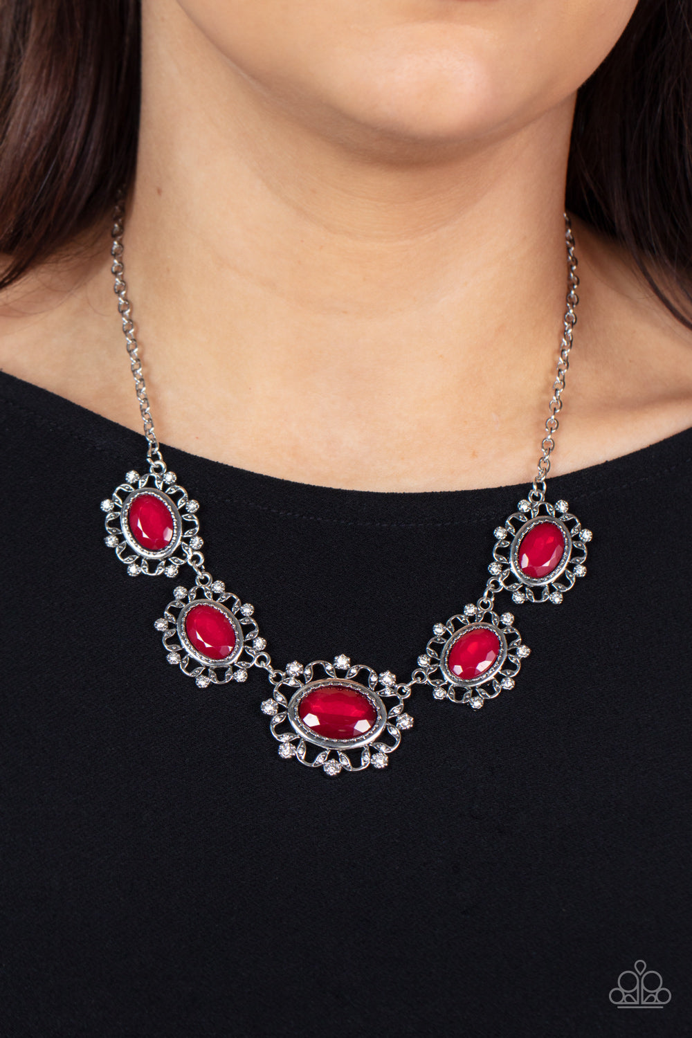 Meadow Wedding Red Necklace