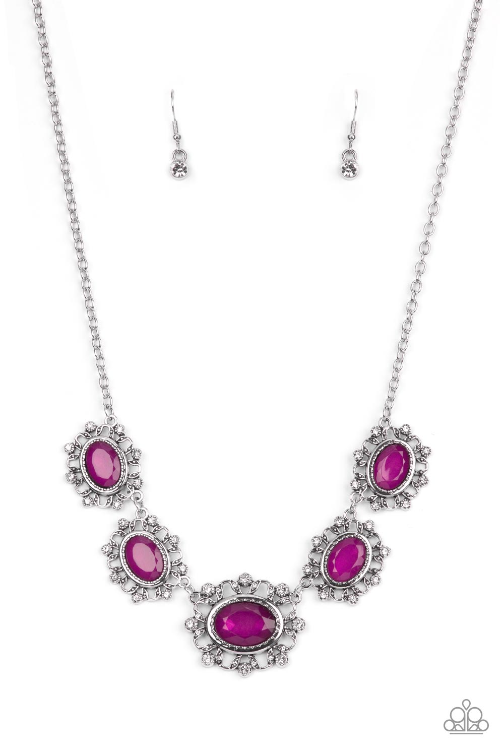 Meadow Wedding Purple Necklace