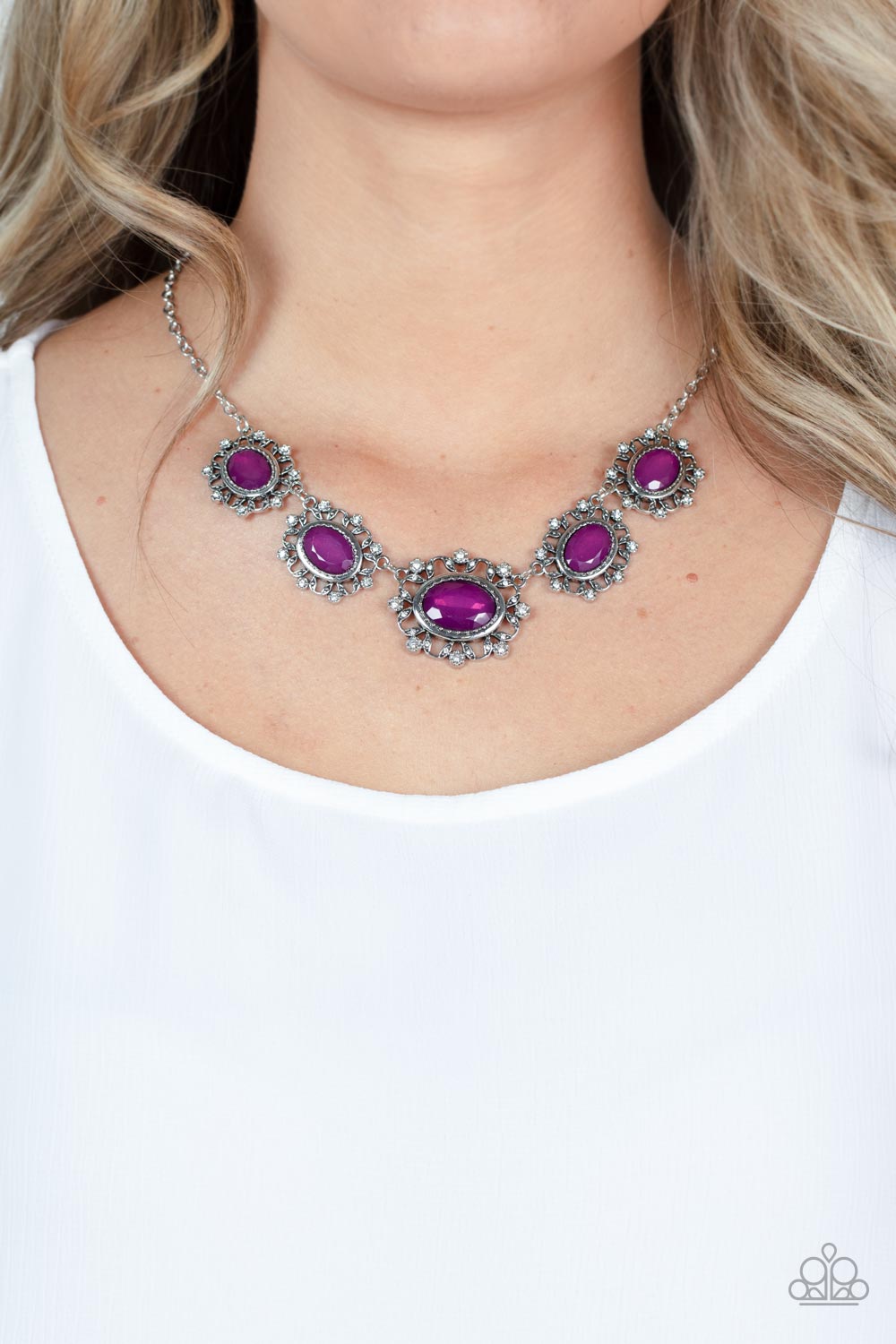 Meadow Wedding Purple Necklace