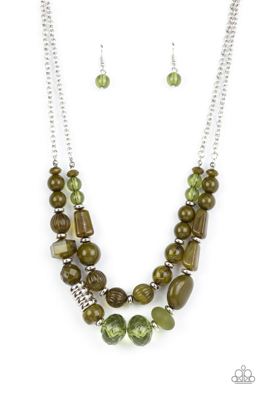 Pina Colada Paradise Green Necklace