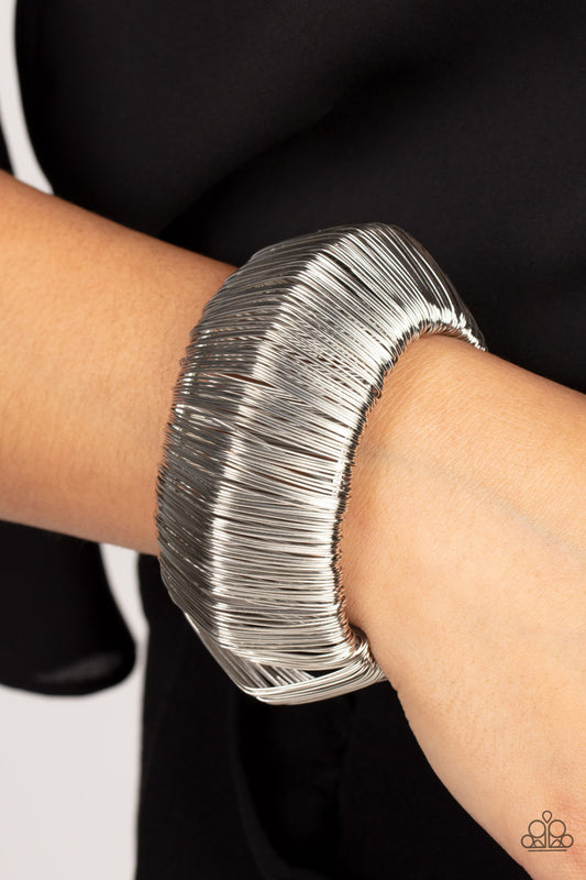 Wild About Wire Silver Cuff Bracelet