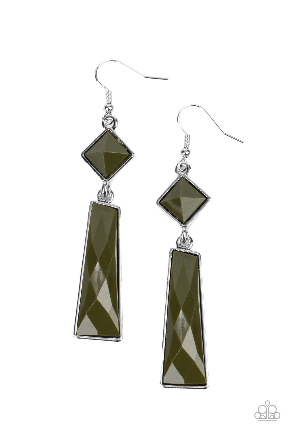 Hollywood Harmony Olive Green Earrings