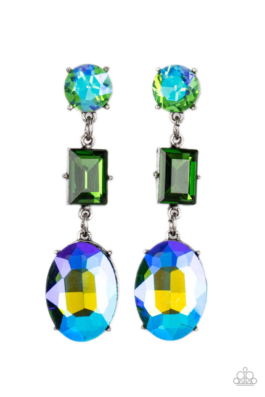 Extra Envious Green Multi Earrings