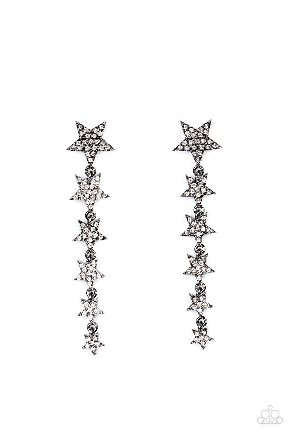 Americana Attitude Gunmetal Earrings