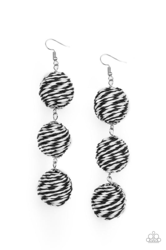 Laguna Lanterns Black Earrings