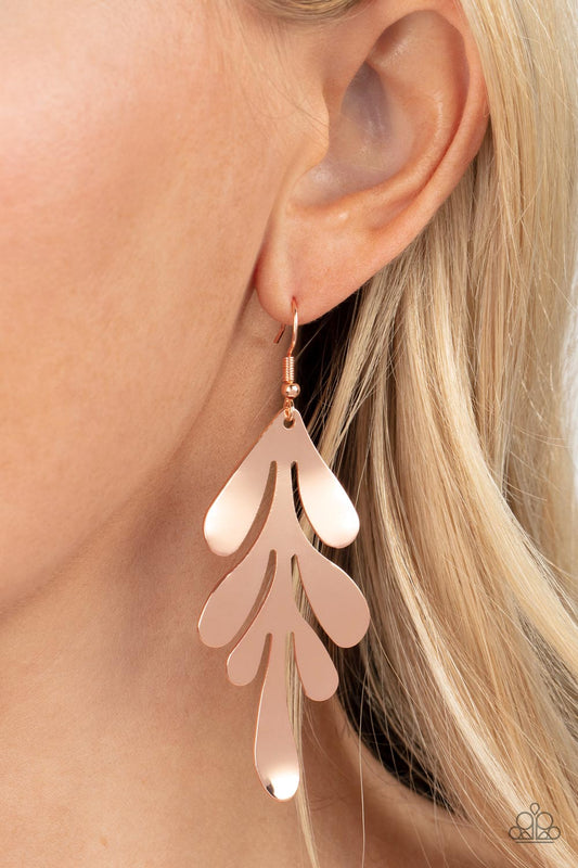 A FROND Farewell Rose Gold Earrings