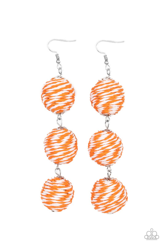 Laguna Lanterns Orange Earrings