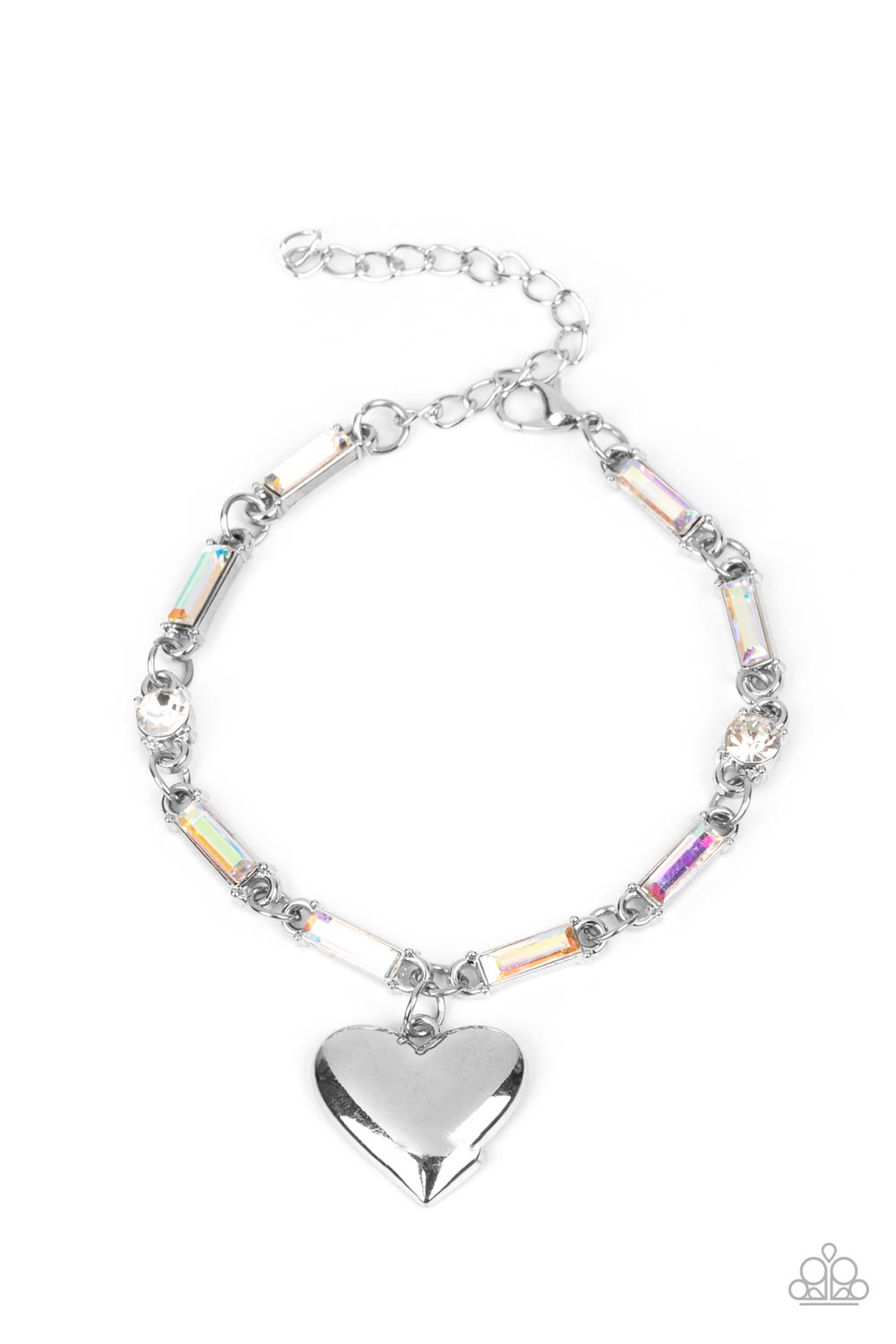 Sweetheart Secrets Multi Iridescent Heart Bracelet