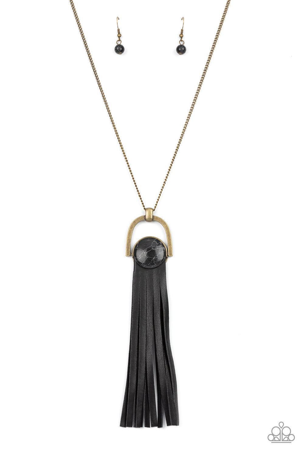 Winslow Wanderer Long Brass Necklace