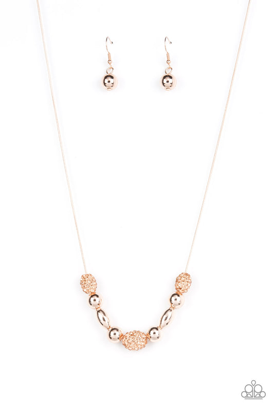 Space Glam Rose Gold Necklace