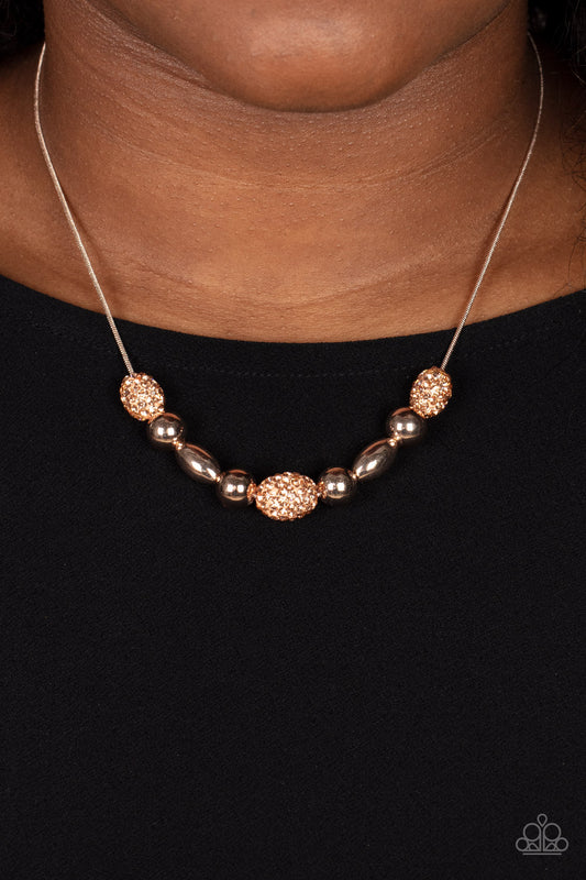 Space Glam Rose Gold Necklace