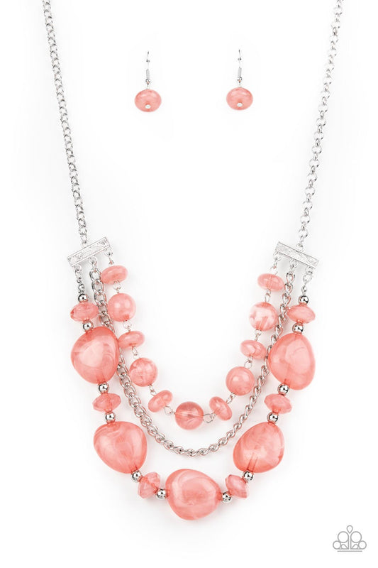 Oceanside Service Pink Necklace