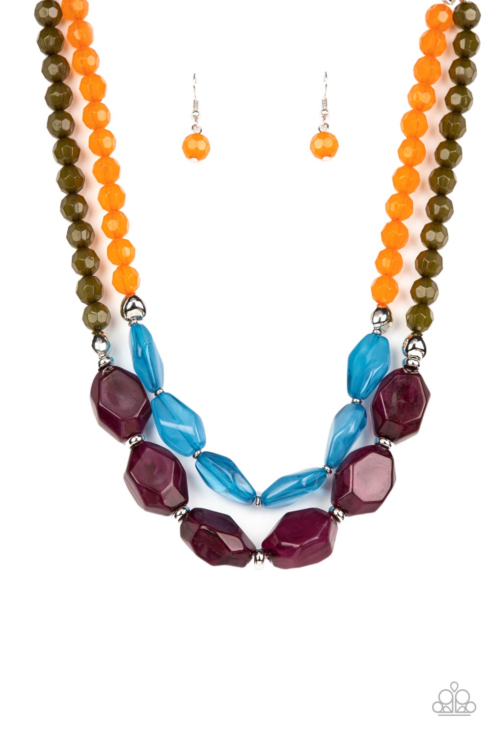 Tropical Trove Purple Multi Necklace