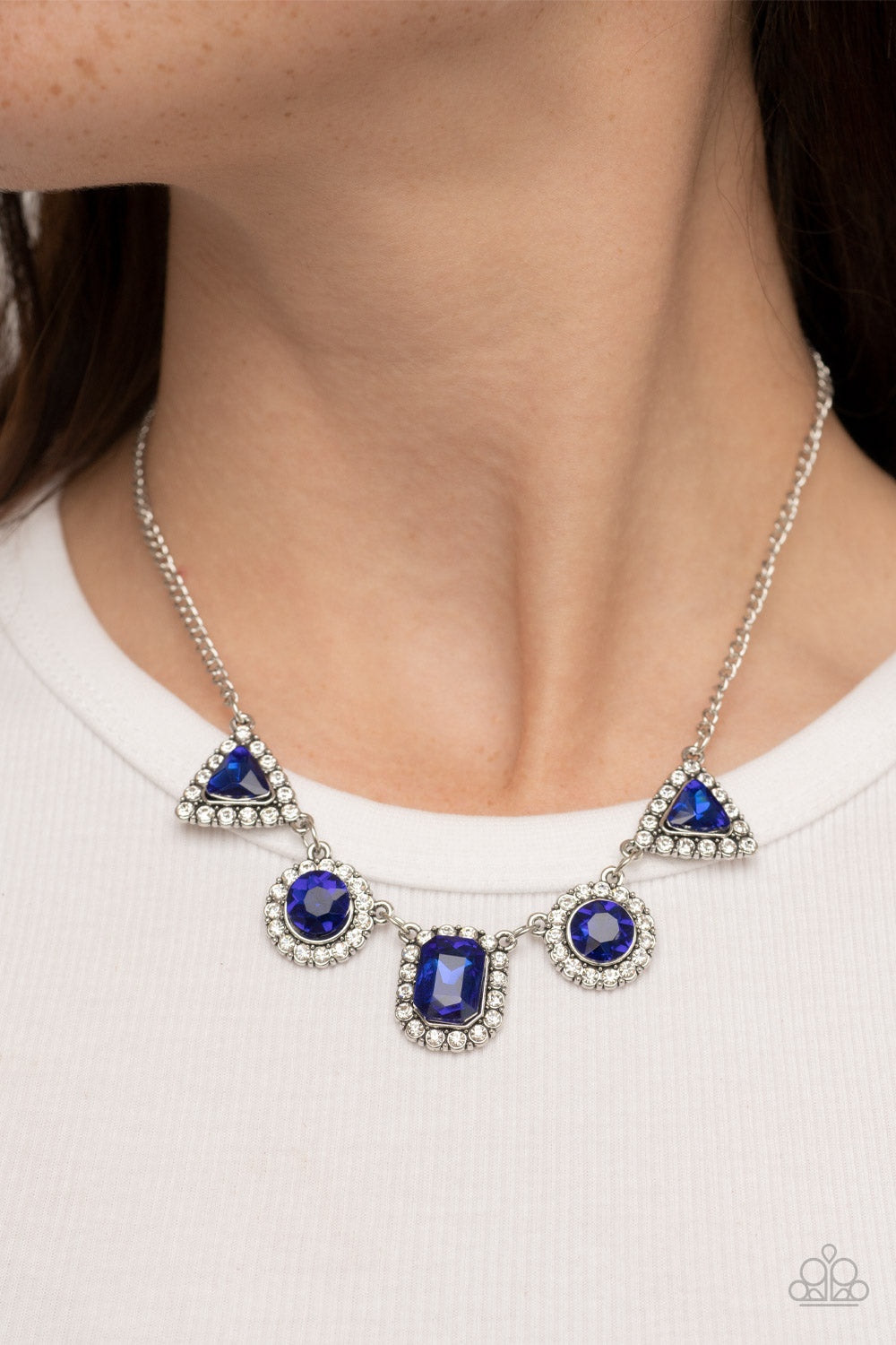 Posh Party Avenue Blue Necklace