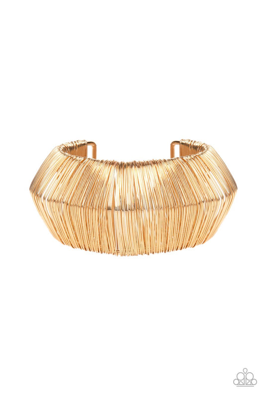 Wild About Wire Gold Cuff Bracelet