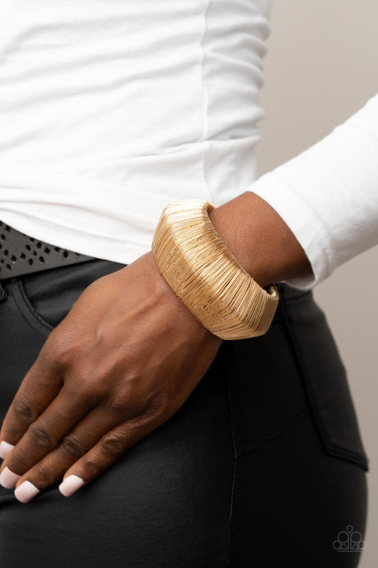 Wild About Wire Gold Cuff Bracelet