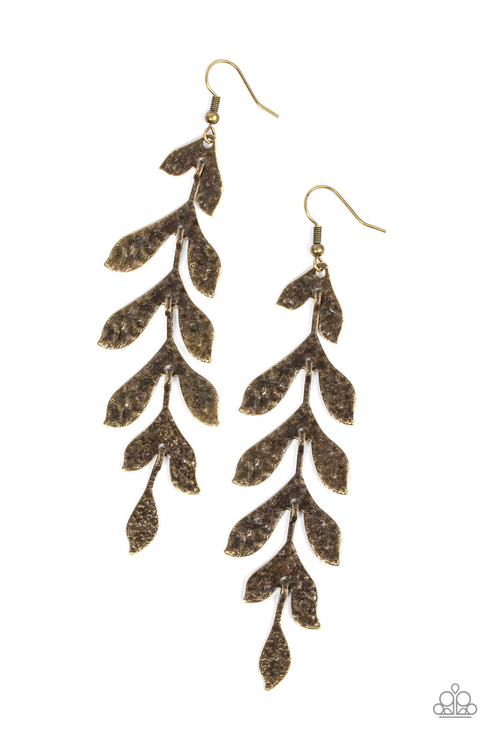 Lead From the FROND Brass Earrings