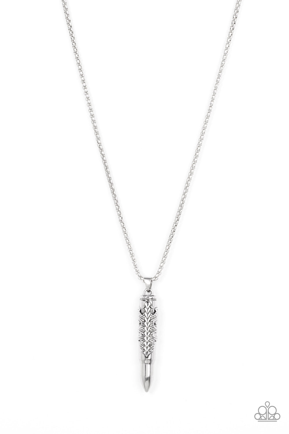 Mysterious Marksman Silver Urban Unisex Necklace