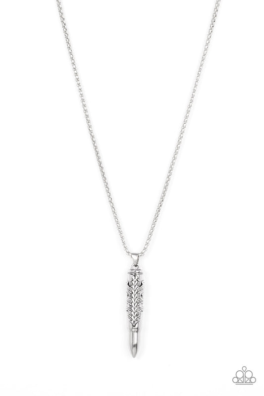 Mysterious Marksman Silver Urban Unisex Necklace