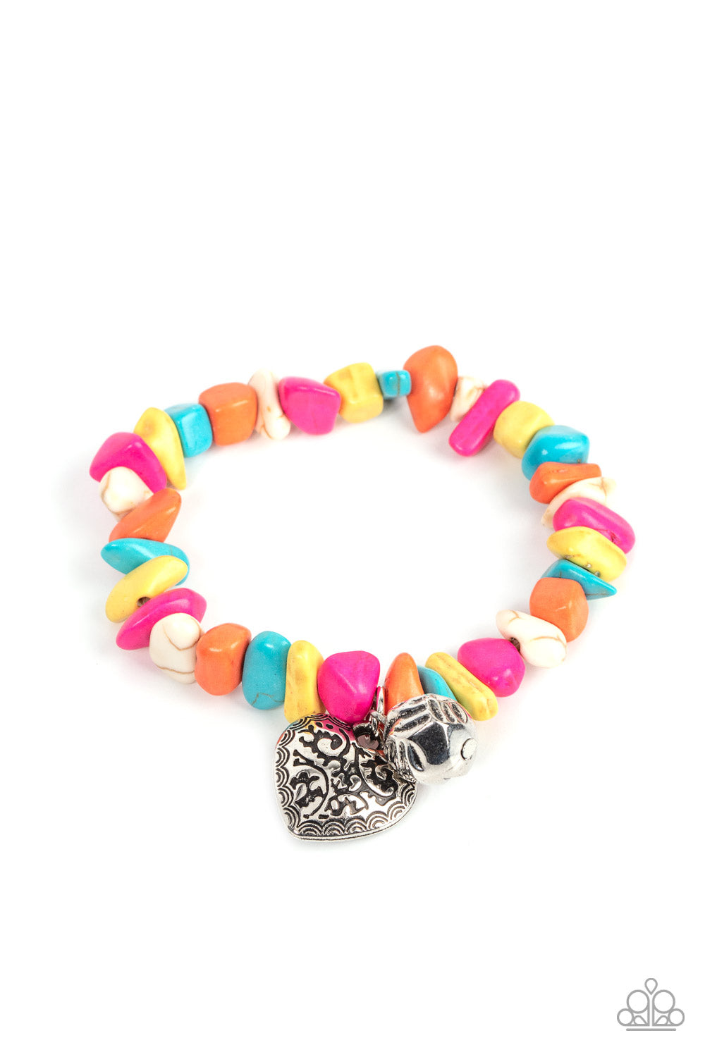 Love You to Pieces Multi Heart Bracelet