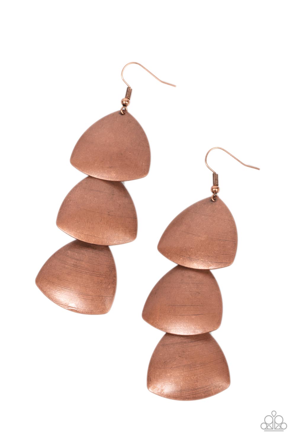 Modishly Metallic Copper Earrings